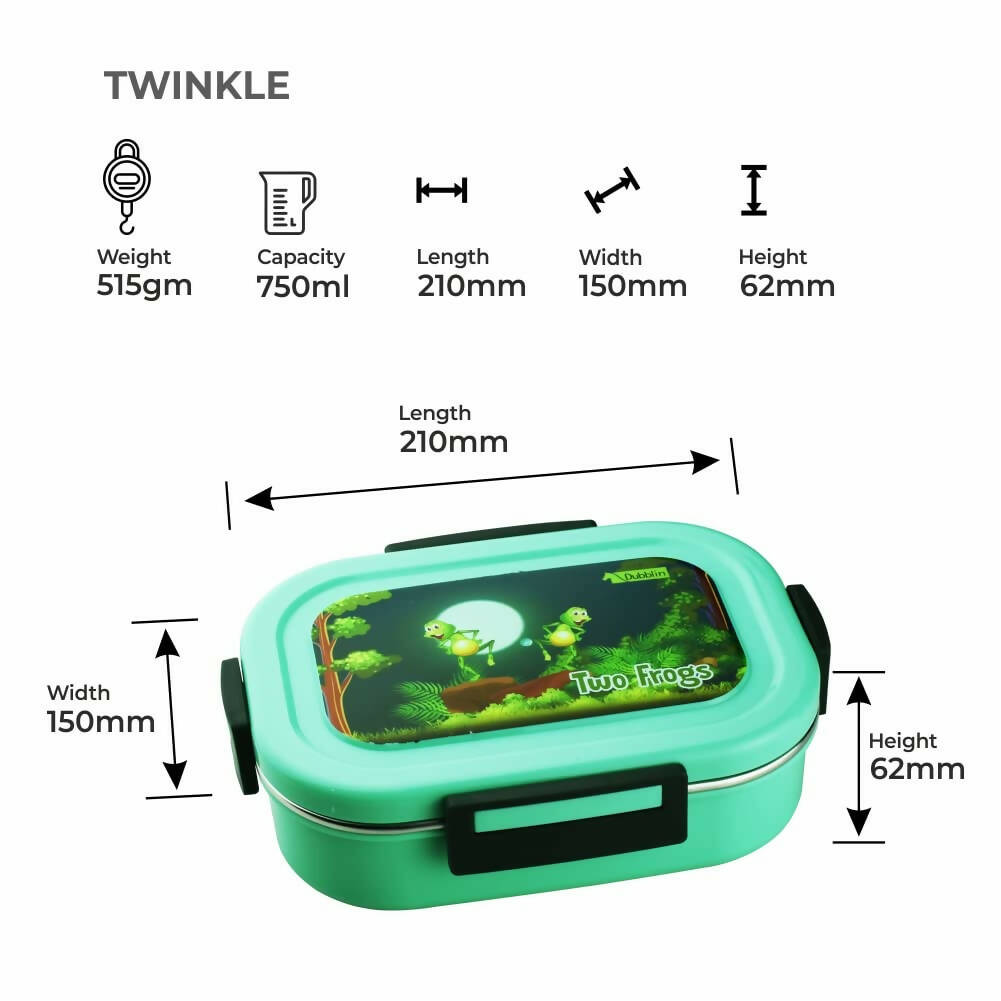 Dubblin Twinkle Stainless Steel Lunch Box - Grab2buy