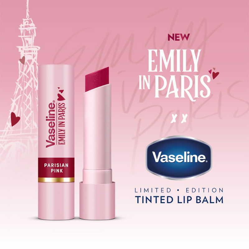 Vaseline Emily In Paris Tinted Lip Balm Stick - Parisian Pink  Grab2Buy Vaseline Grab2Buy