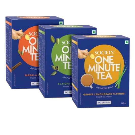 Society OMT Masala&OMT Elaichi&OMT Ginger Lemongrass Flavour Tea Premix Combo 