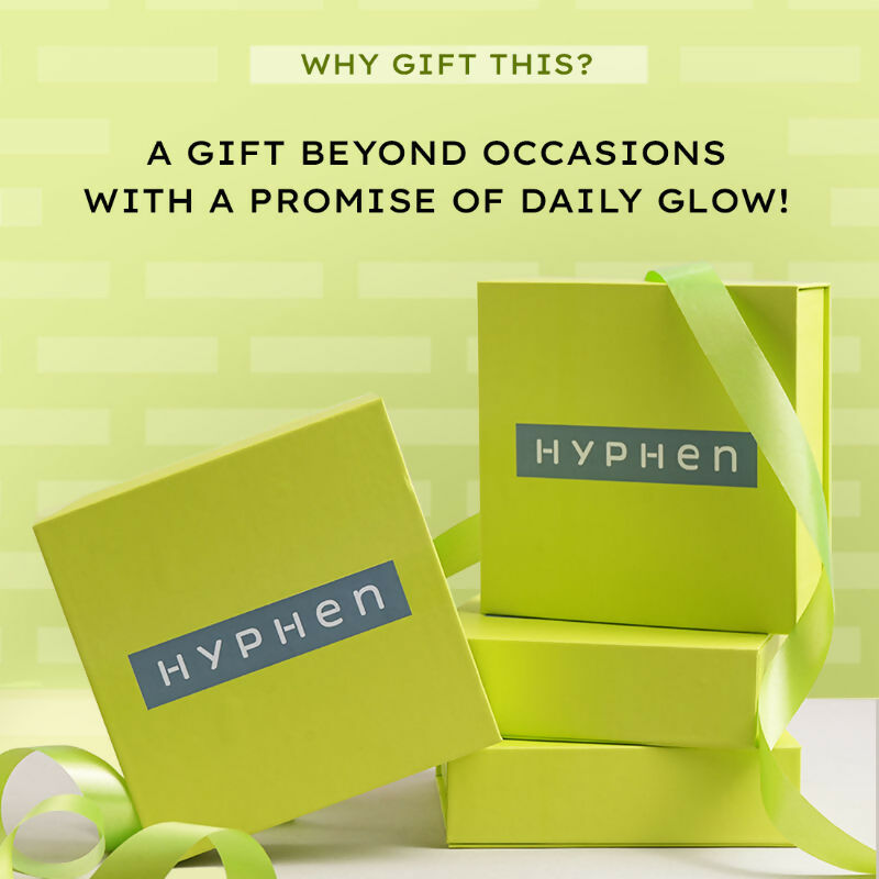 Hyphen By Kriti Sanon Daily Glow Essentials Gift Kit with Complete Skin Care Routine, with Face Serum, Moisturizing Sunscreen SPF & Lip Balm 