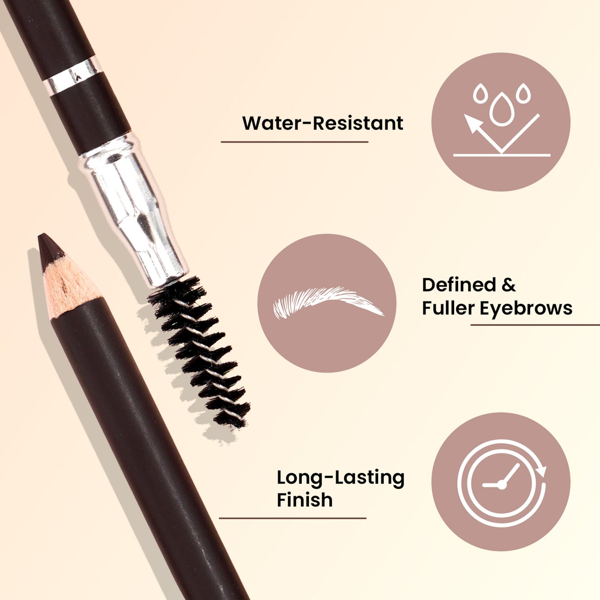 Swiss Beauty Brow Definer Pencil - 02 Coco Brown