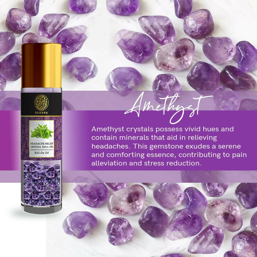 Buddha Natural Crystal Roll-On For Headache Relief 