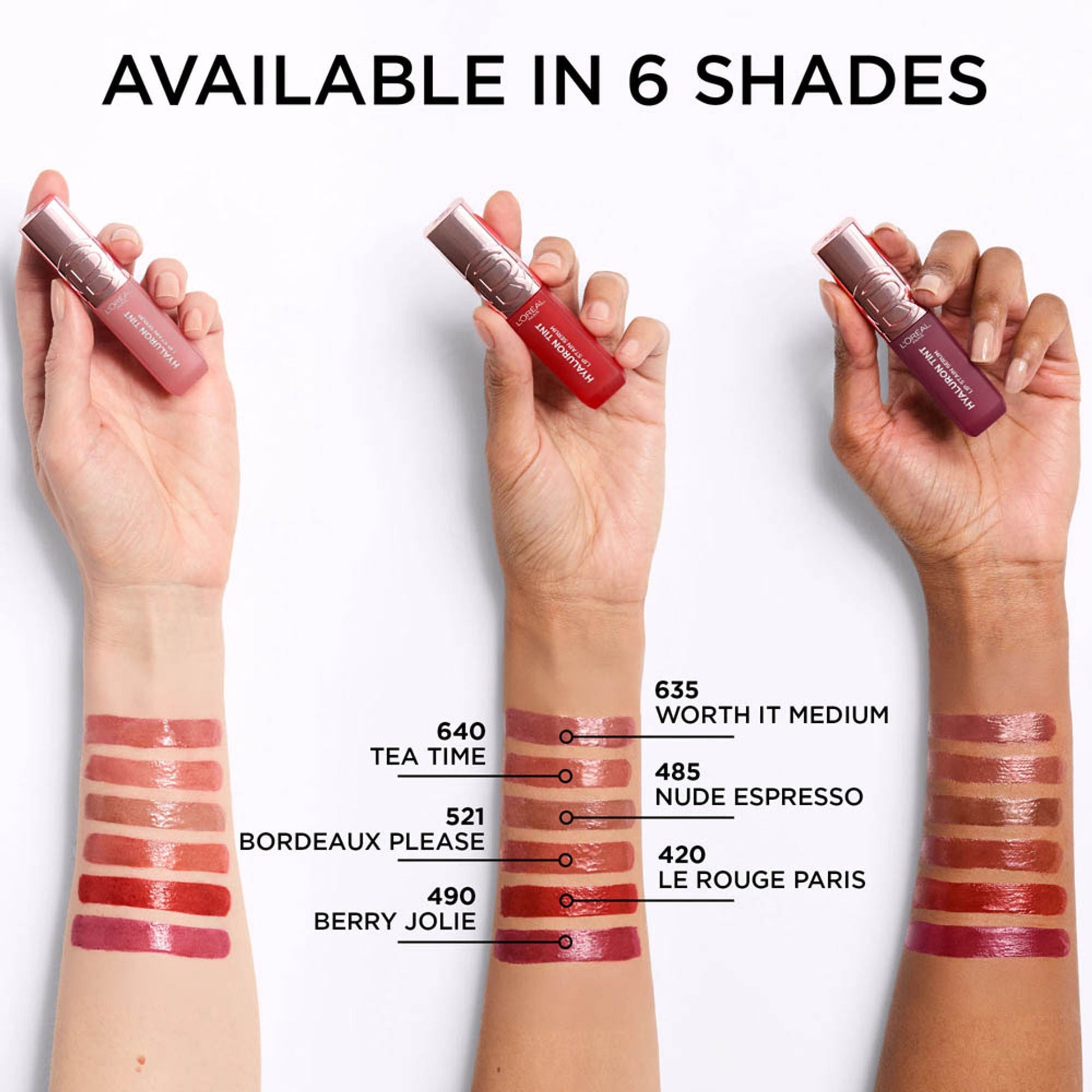 L'Oreal Paris Hyaluron Tint Lip Stain Serum Weightless Color - 420 Le Rouge Paris