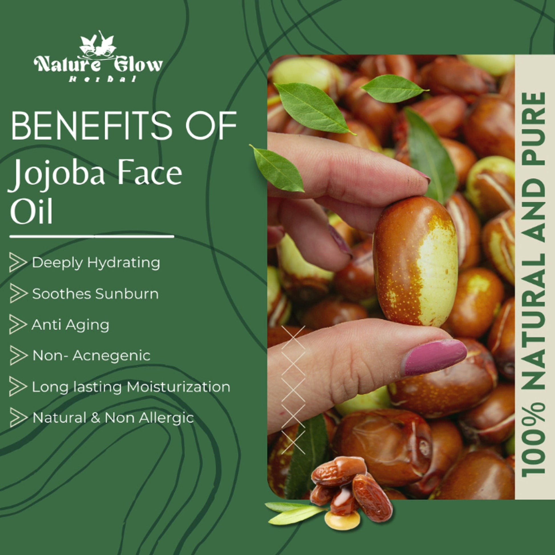 Nature Glow Herbal Jojoba, Argan & Apricot Facial Oil Combo