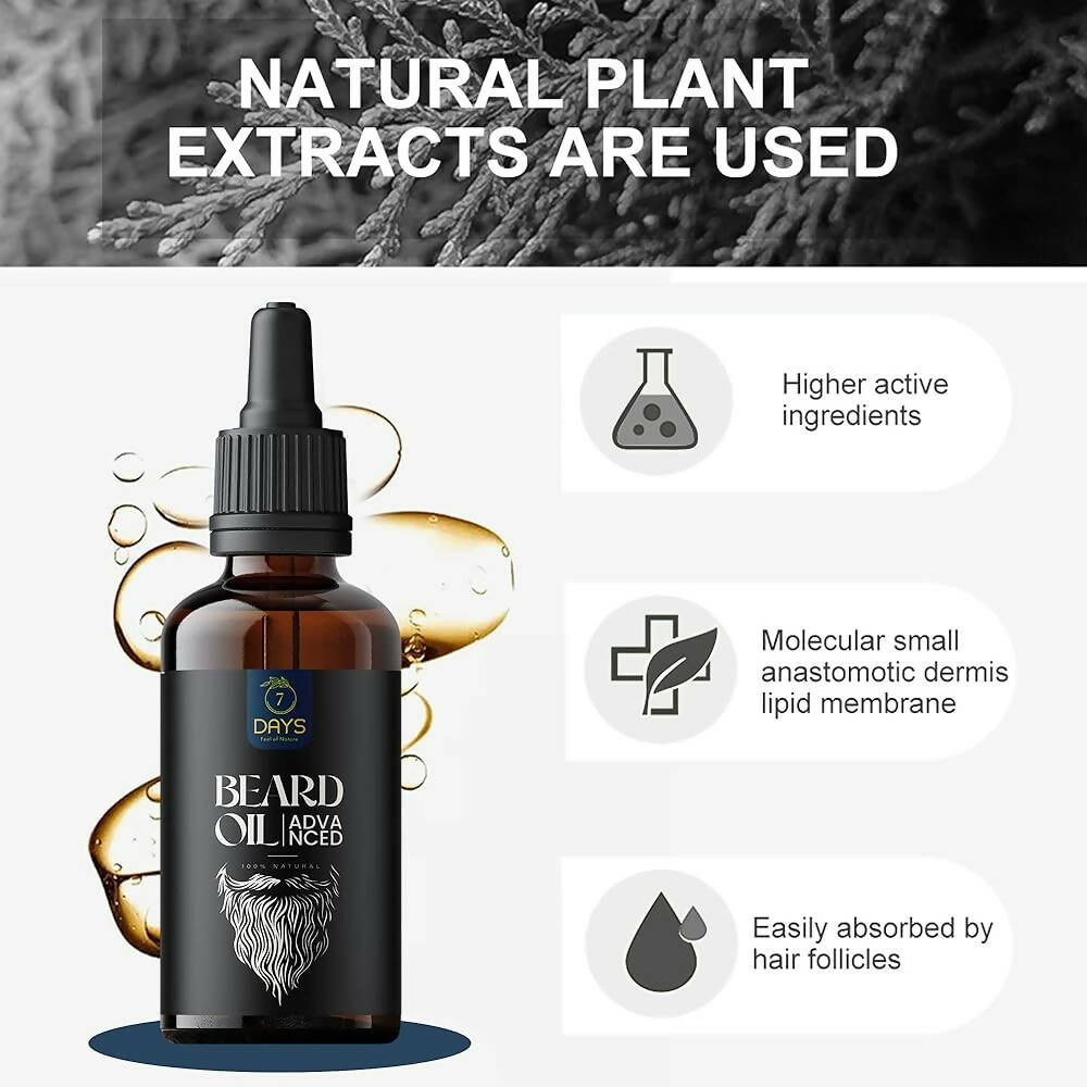7 Days Advanced Beard & Hair Growth Oil 