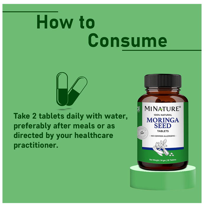 Minature Moringa Seed Tablets 