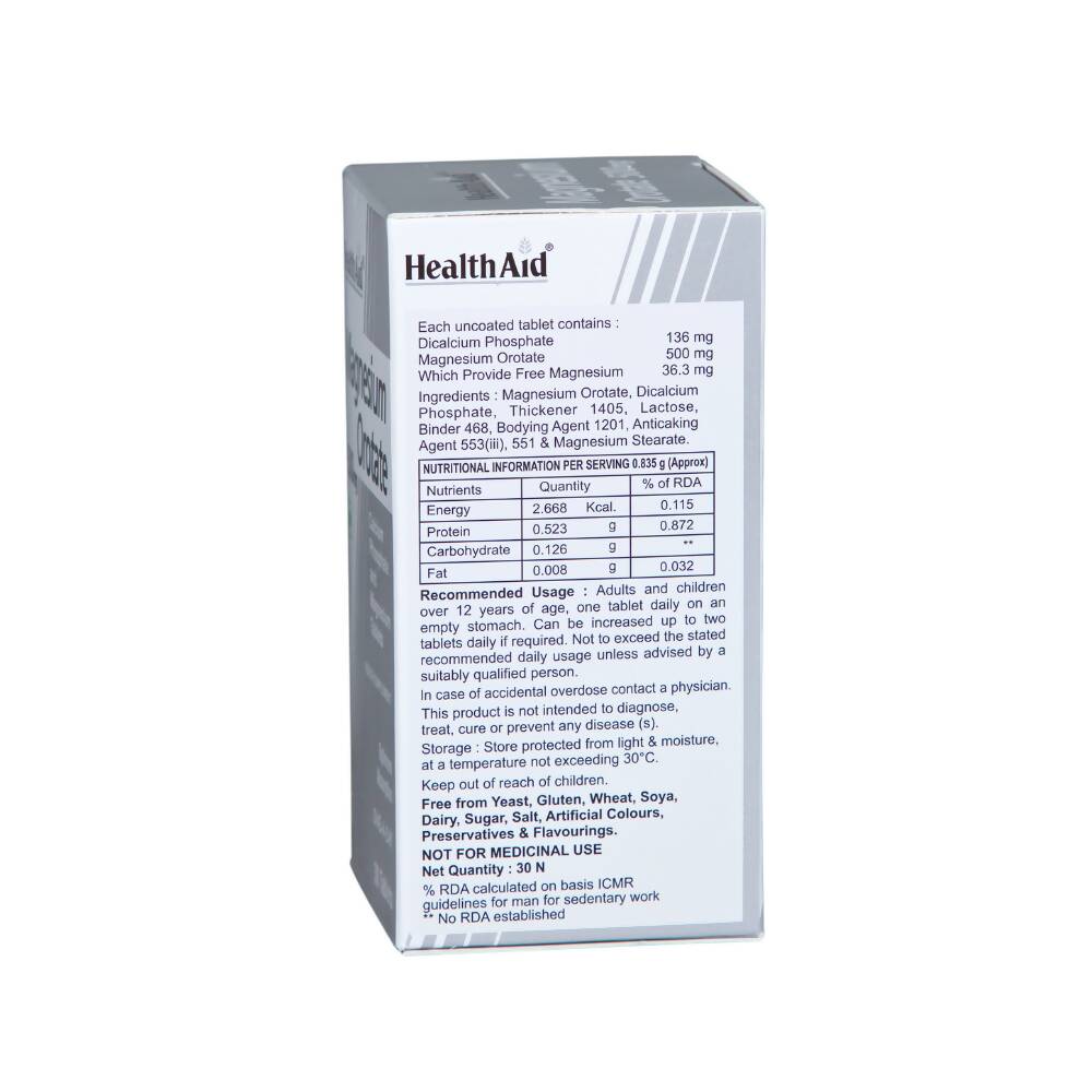 HealthAid Magnesium Orotate 500 mg Tablets 