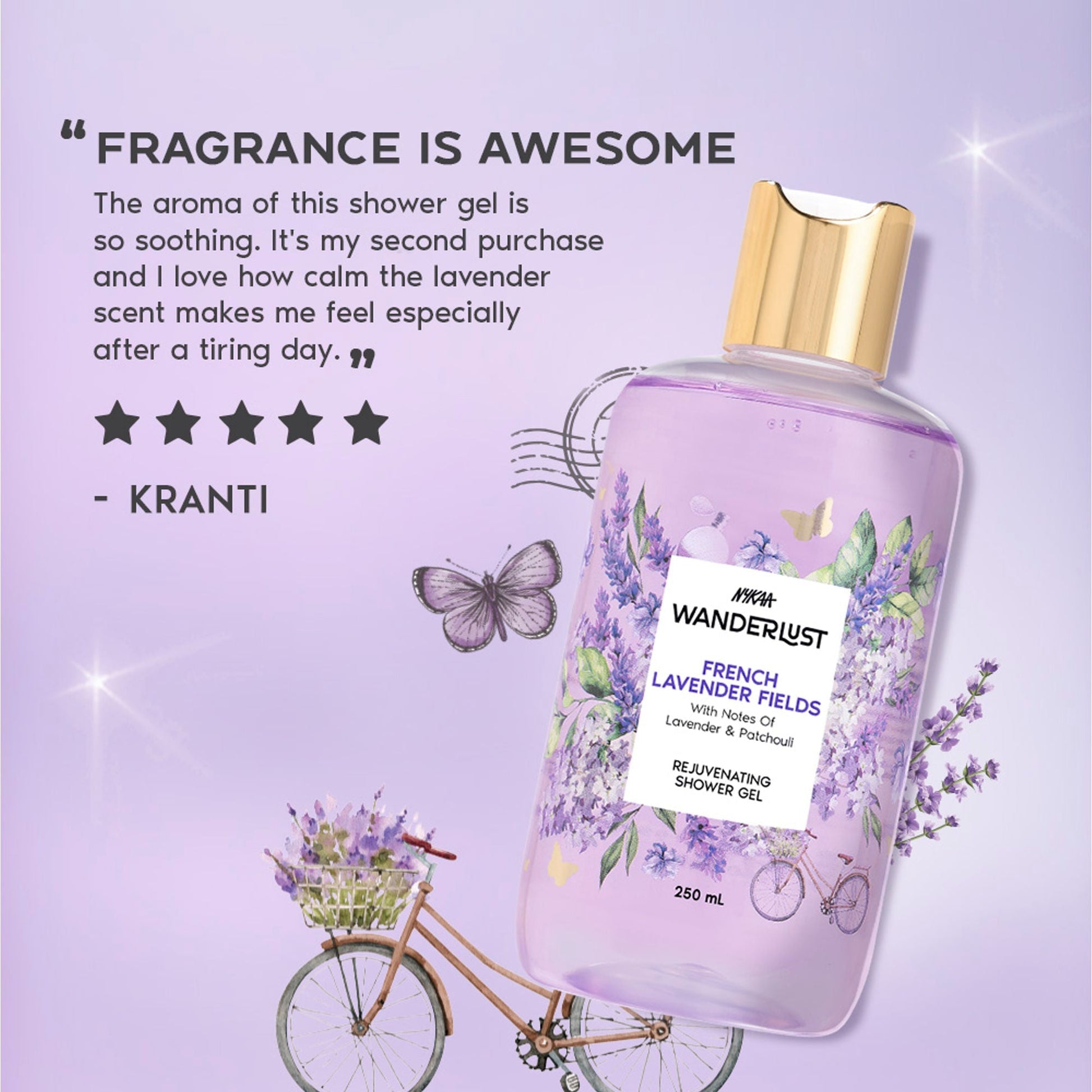 Wanderlust Shower Gels - French Lavender  Grab2Buy Wanderlust Grab2Buy