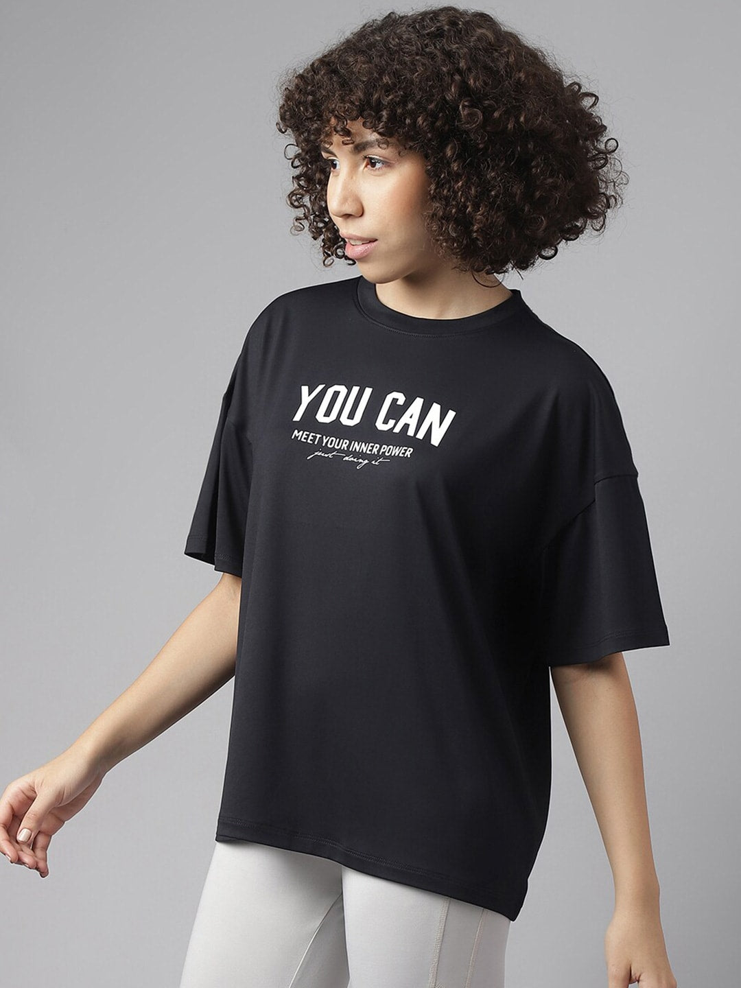MKH Typography Printed Dri-FIT Sports T-shirt 