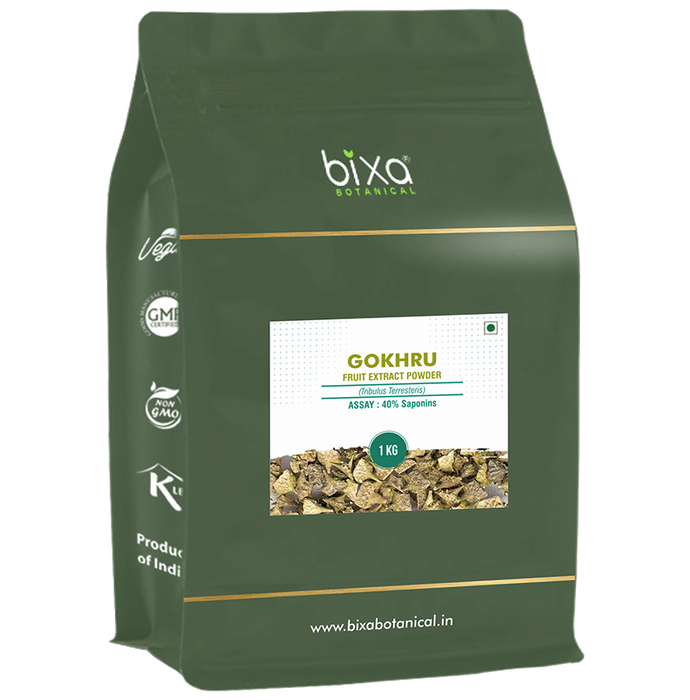 Bixa Botanical Gokhru Fruit Extract Powder 40% Saponins 
