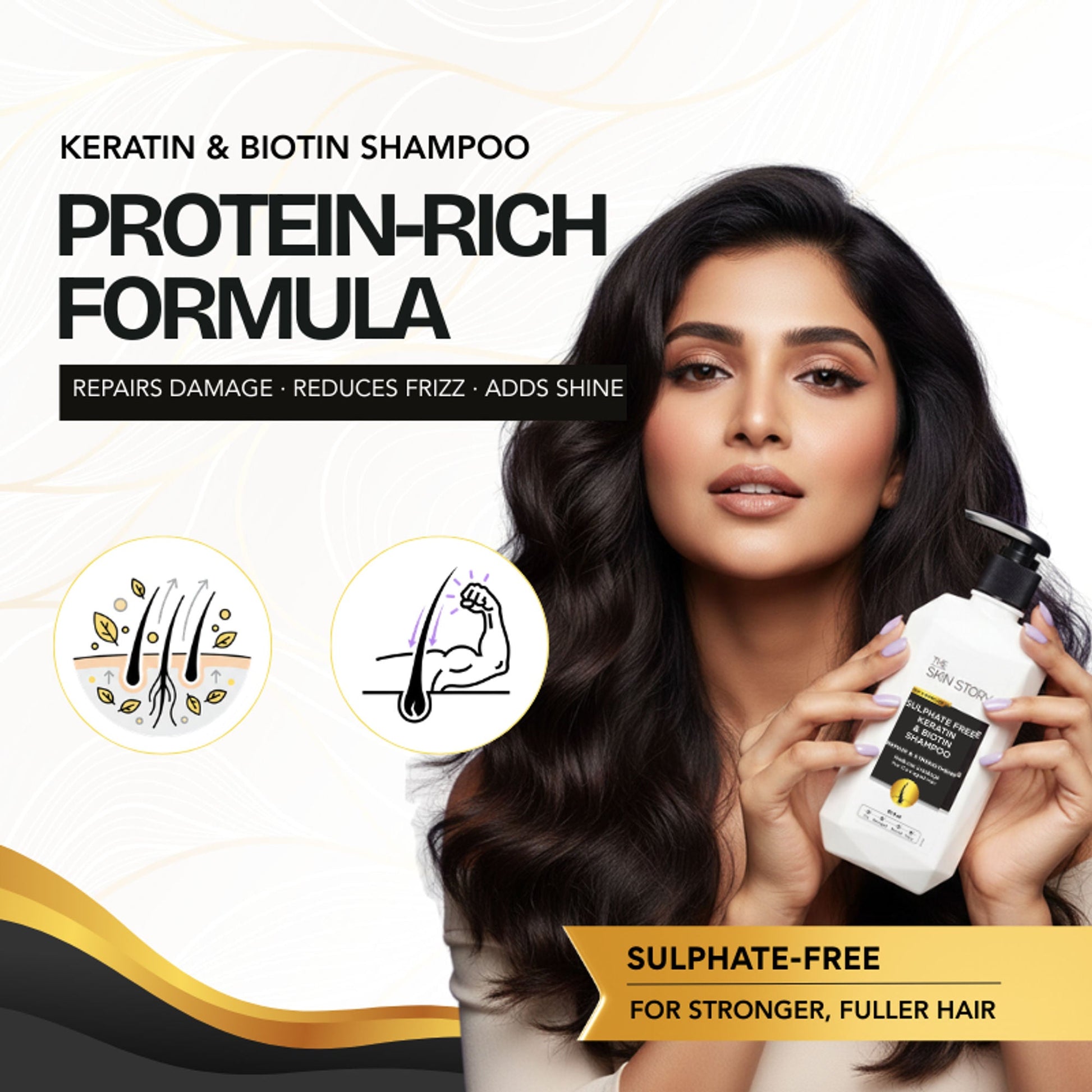 The Skin Story Sulphate Free Keratin Smooth Shampoo  Grab2Buy The Skin Story Grab2Buy