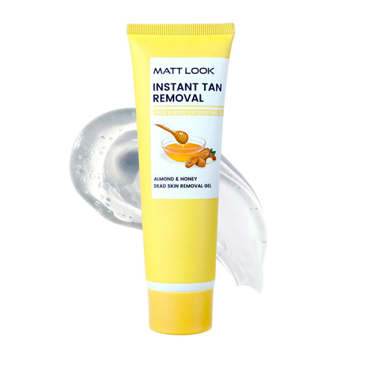 Matt Look Instant Tan Removal With Almond & Honey Dead Skin Removal Gel