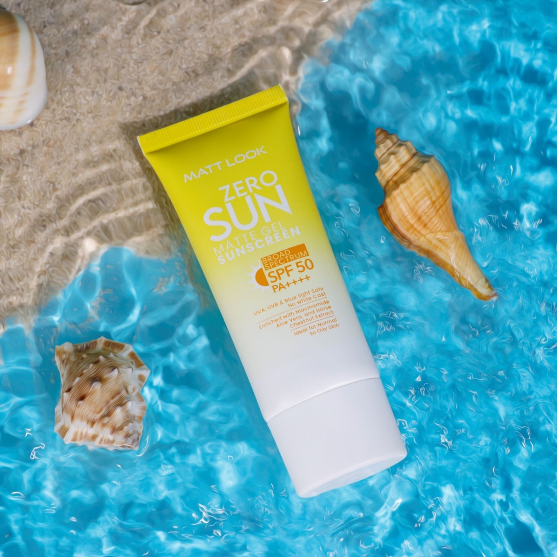 Matt Look Zero Sun Matte Gel SPF 50 PA++++ Sunscreen 