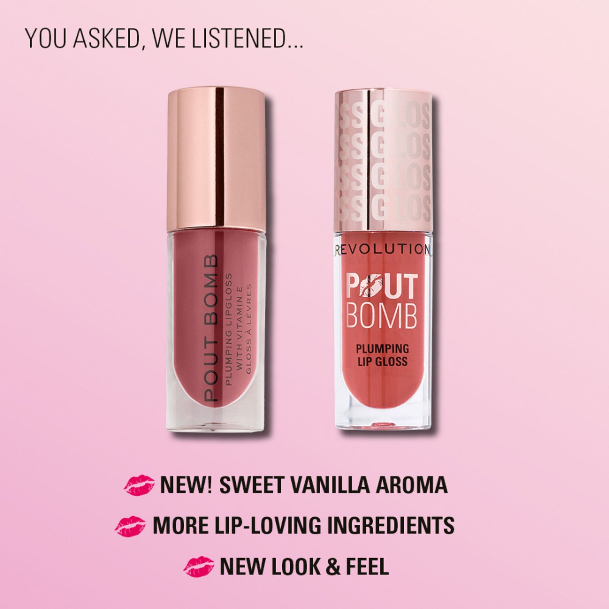Makeup Revolution Pout Bomb Plumping Gloss - Melba Warm Peach