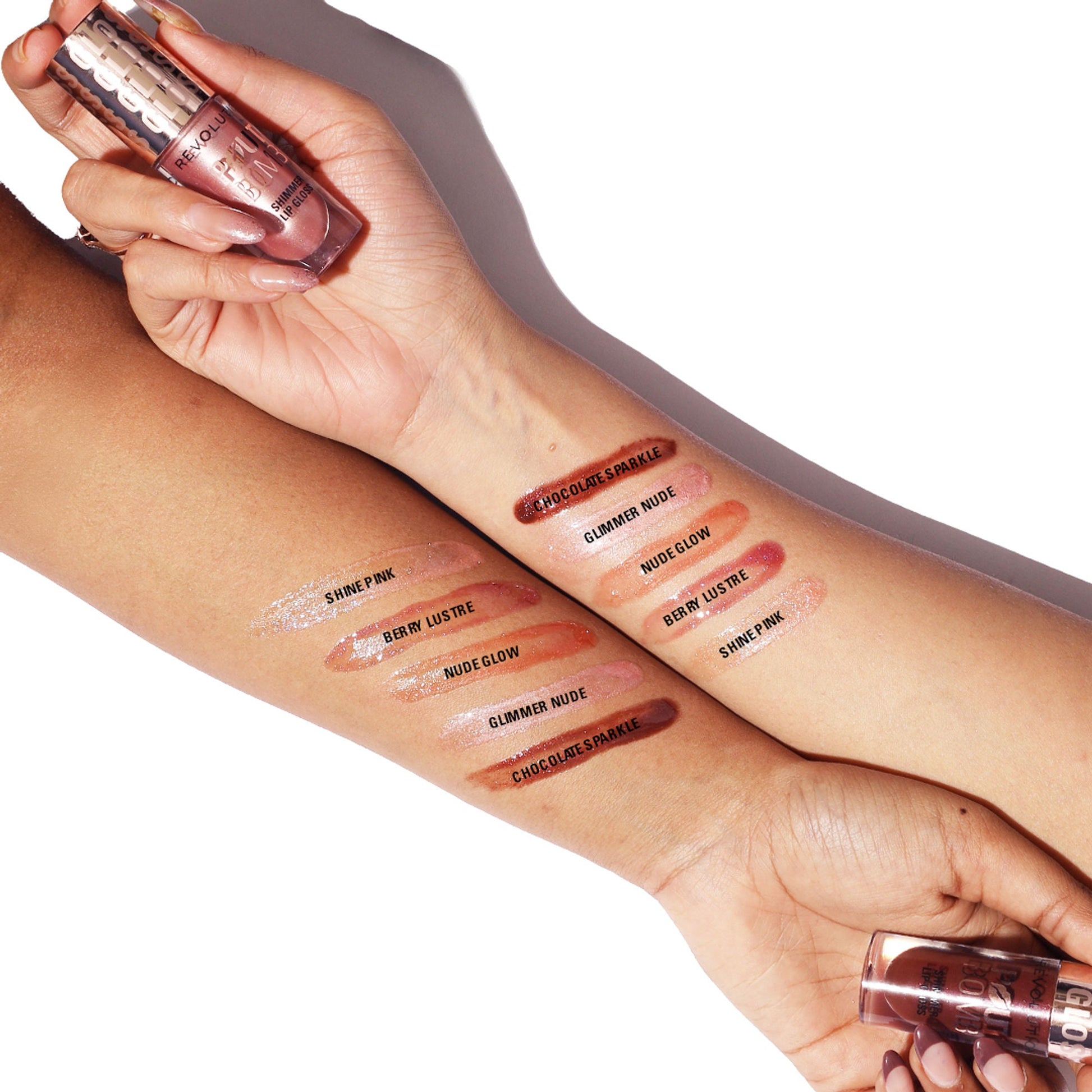 Makeup Revolution Pout Bomb Shimmer Lip Gloss - Berry Lusture