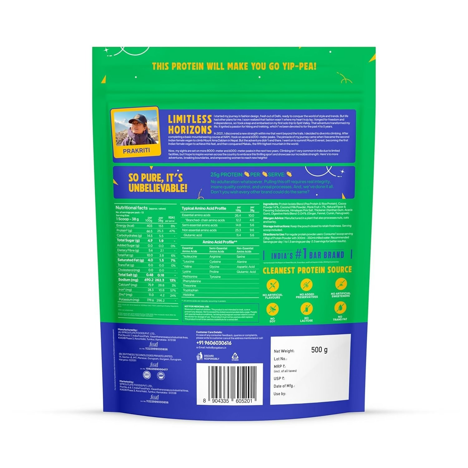 Yoga Bar Pro Clean Plant Protein Powder Chocolate Flavour & Unflavoured  Grab2Buy Yoga Bar Grab2Buy