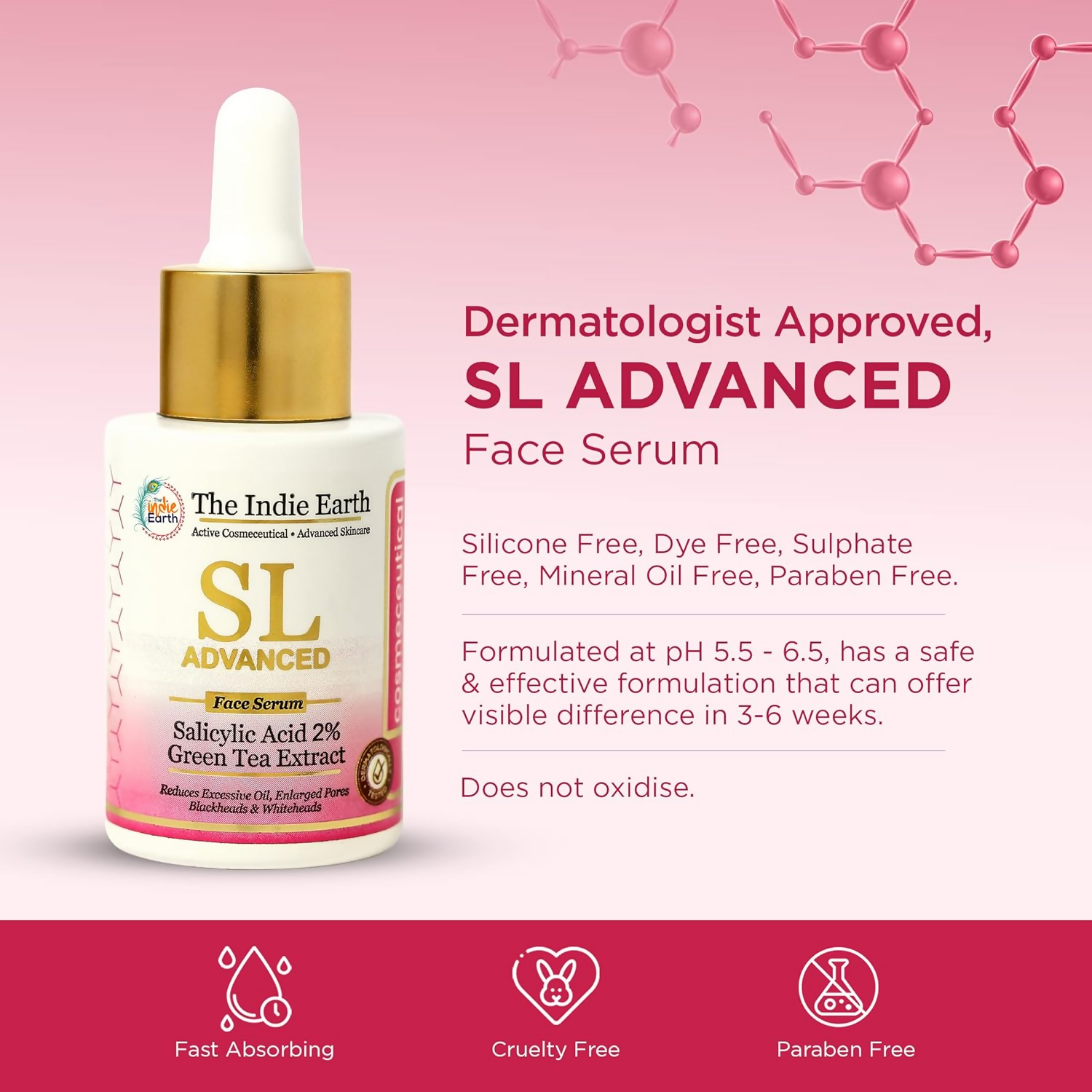 The Indie Earth SL Advanced Salicylic Acid 2% & Green Tea Extract Face Serum  Grab2Buy The Indie Earth Grab2Buy