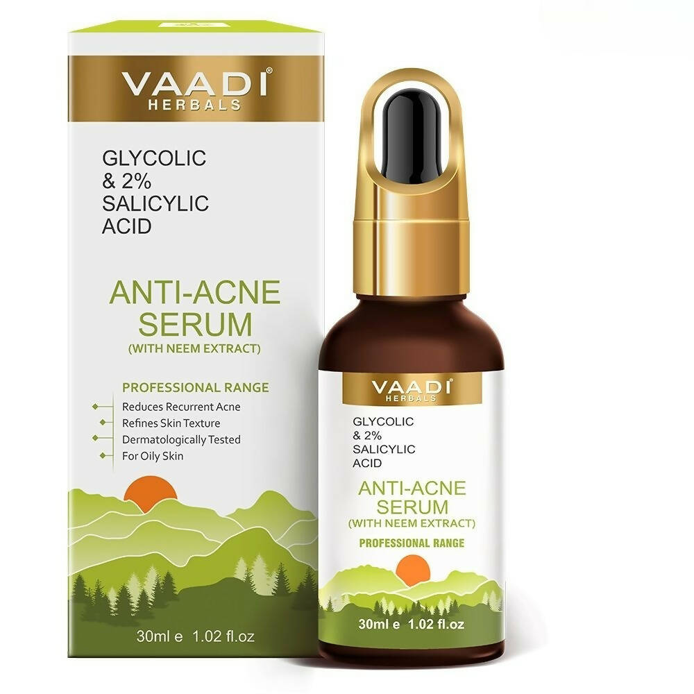 Vaadi Herbals Anti-Acne Serum With Glycolic & 2% Salicylic Acid  Grab2Buy Vaadi Herbals Grab2Buy