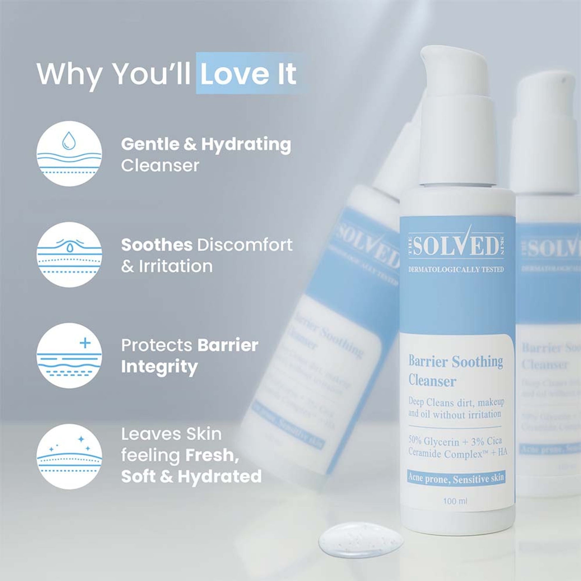 The Solved Skin Barrier Soothing Cleanser  Grab2Buy The Solved Skin Grab2Buy
