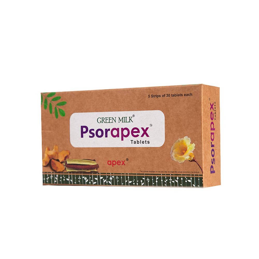 Apex Ayurvedic Green Milk Psorapex Tablets 