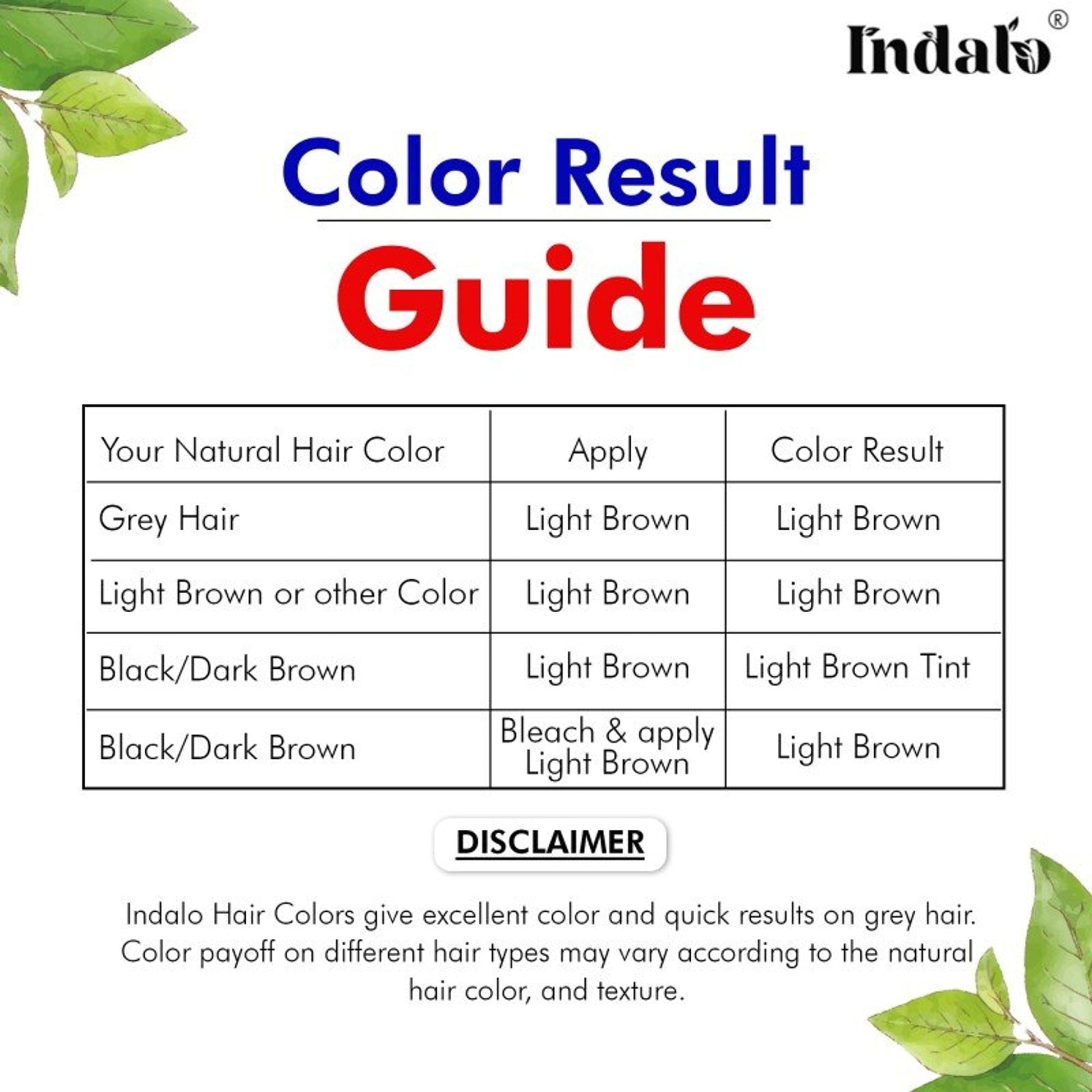 Indalo Ammonia-Free Vibrant Light Brown Hair Color With Natural Ingredients - Light Brown