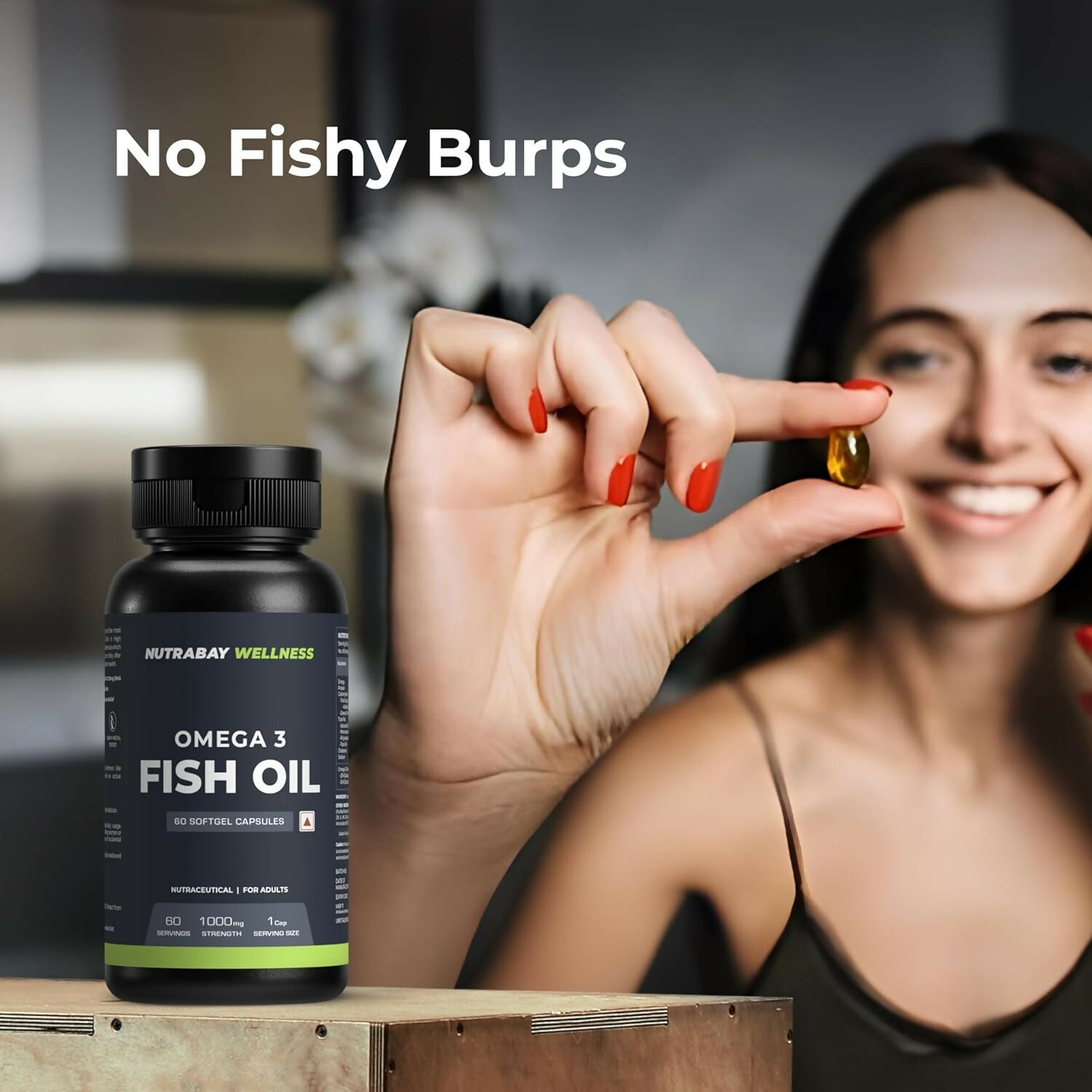 Nutrabay Wellness Omega 3 Fish Oil Capsules Genie India