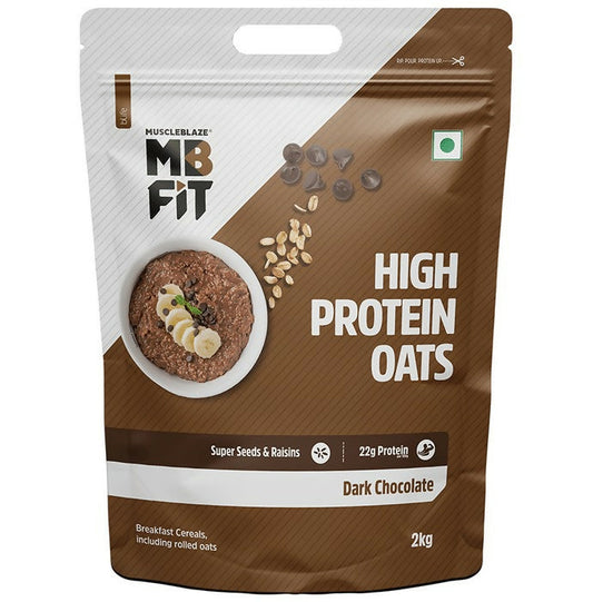 MuscleBlaze MB Fit 22g High Protein Oats - Dark Chocolate - Grab2buy