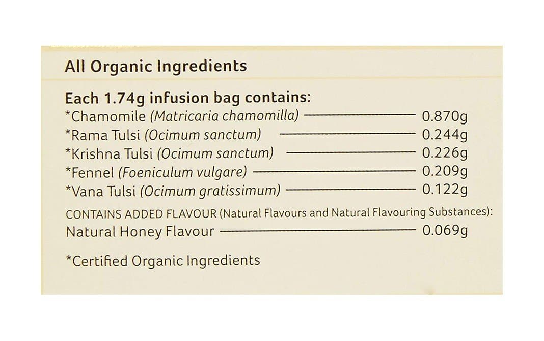 Organic India Tulsi Honey Chamomile 25 Tea Bags - Grab2buy