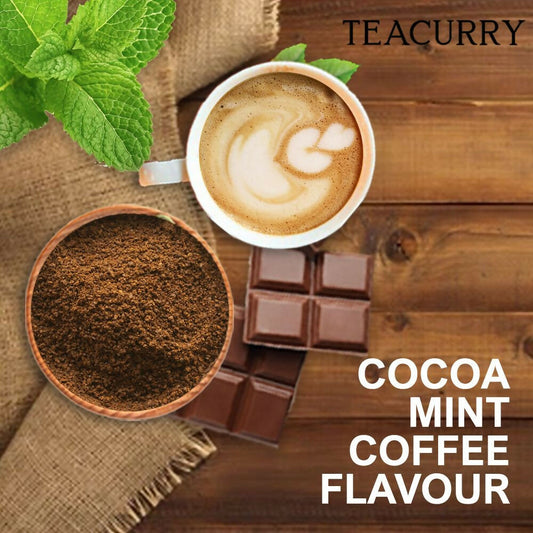 Teacurry Mint Cocoa Coffee - Arabica Freeze Dried Coffee for Instant Hot & Cold Coffee - Grab2buy