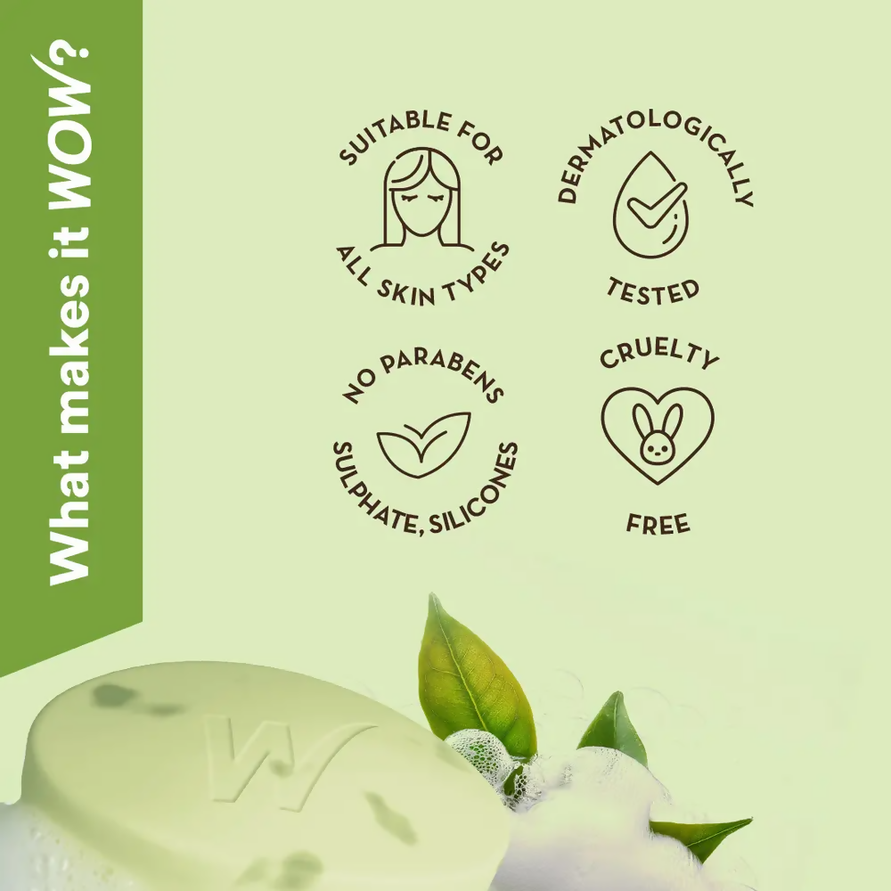 Wow Skin Science Green Tea & Ceramide Moisturizing Soap  Grab2Buy Wow Skin Science Grab2Buy