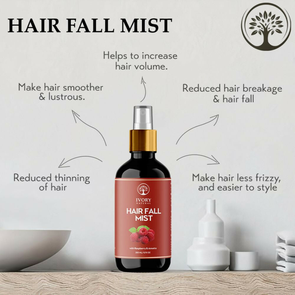 Ivory Natural Hair Fall Mist - Moisturize, And Rejuvenate For Thicker Hair For Both Men And Women | Swadesiicart