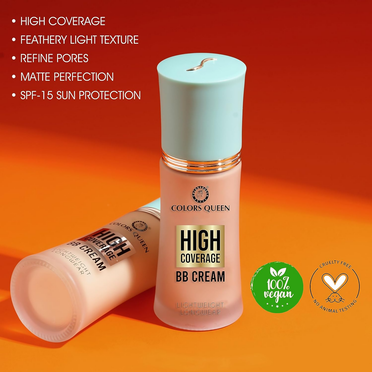 Colors Queen High Coverage BB Cream Foundation - Classic Ivory  Grab2Buy Colors Queen Grab2Buy