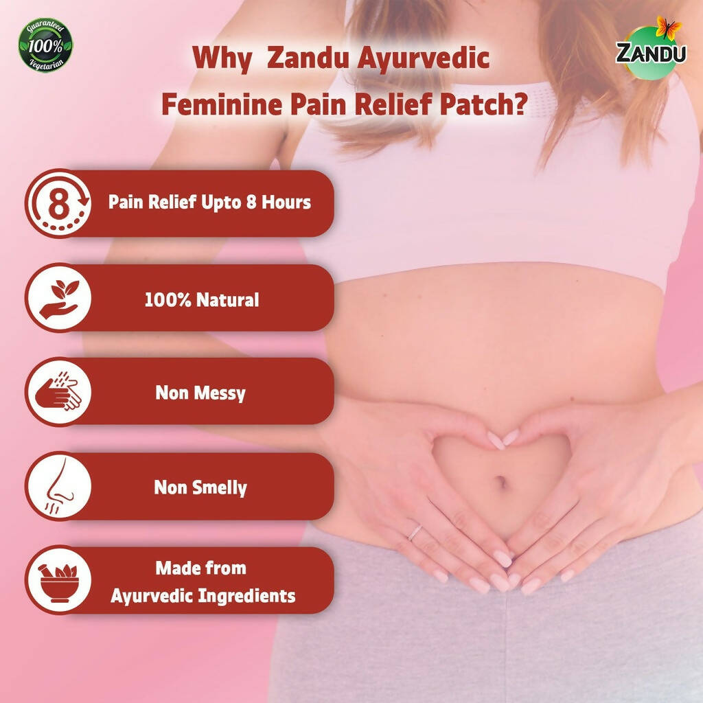 Zandu Feminine Pain Relief Patch - Grab2buy