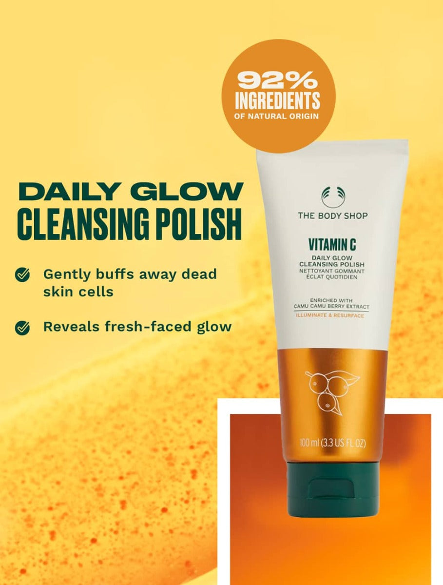 The Body Shop Vitamin C Daily Glow Cleansing Polish  Grab2Buy The Body Shop Grab2Buy
