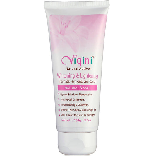 Vigini Natural Actives Vaginal Lightening Whitening Intimate Feminine Hygiene Gel Wash for Women - Grab2buy
