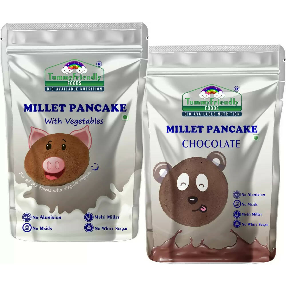 TummyFriendly Foods Millet Pancake Mix - Chocolate, Veggies  Grab2Buy TummyFriendly Foods Grab2Buy