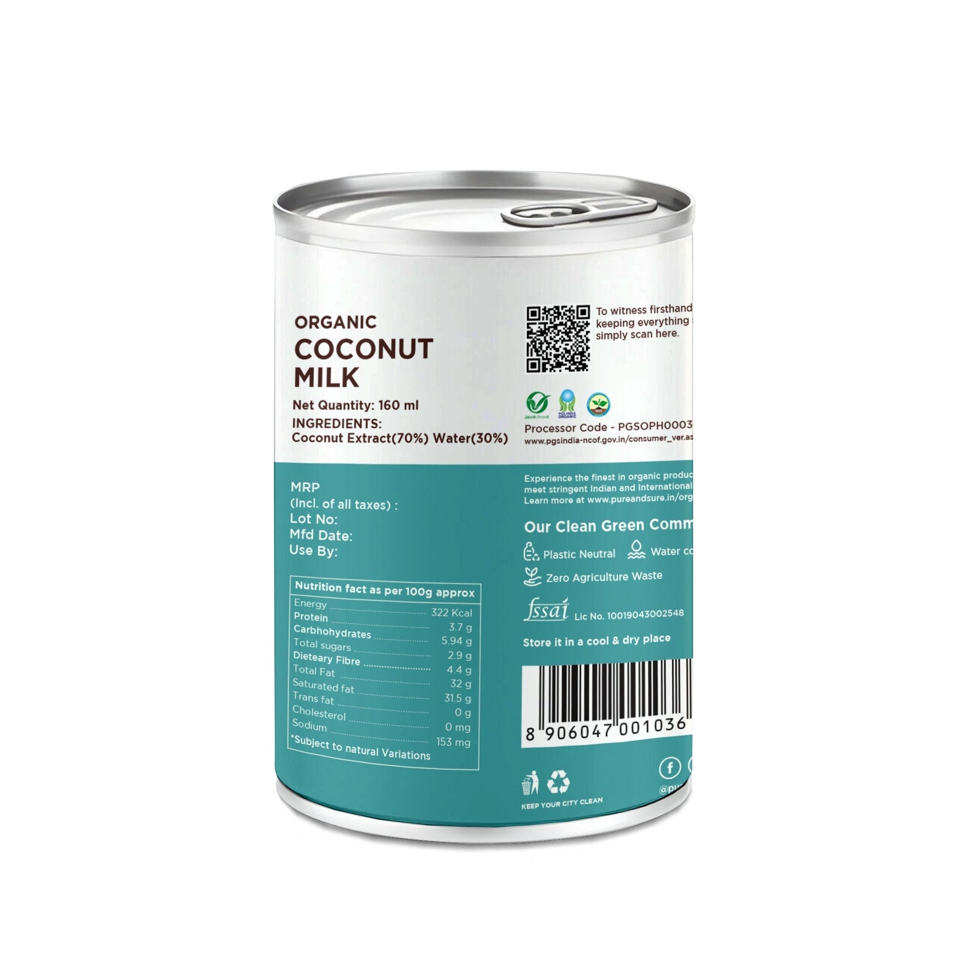Pure & Sure Organic Coconut Milk  Grab2Buy Pure & Sure Grab2Buy