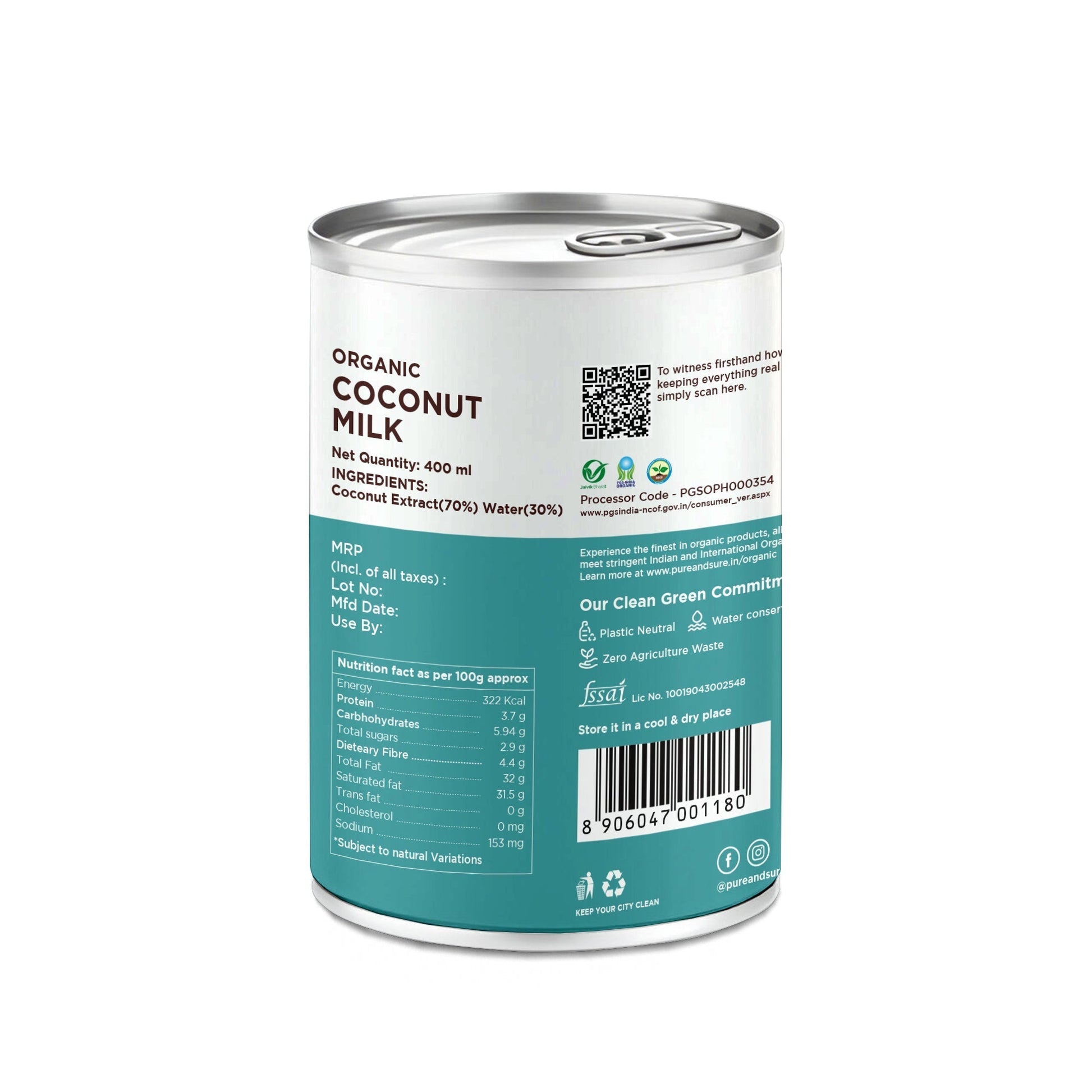 Pure & Sure Organic Coconut Milk  Grab2Buy Pure & Sure Grab2Buy