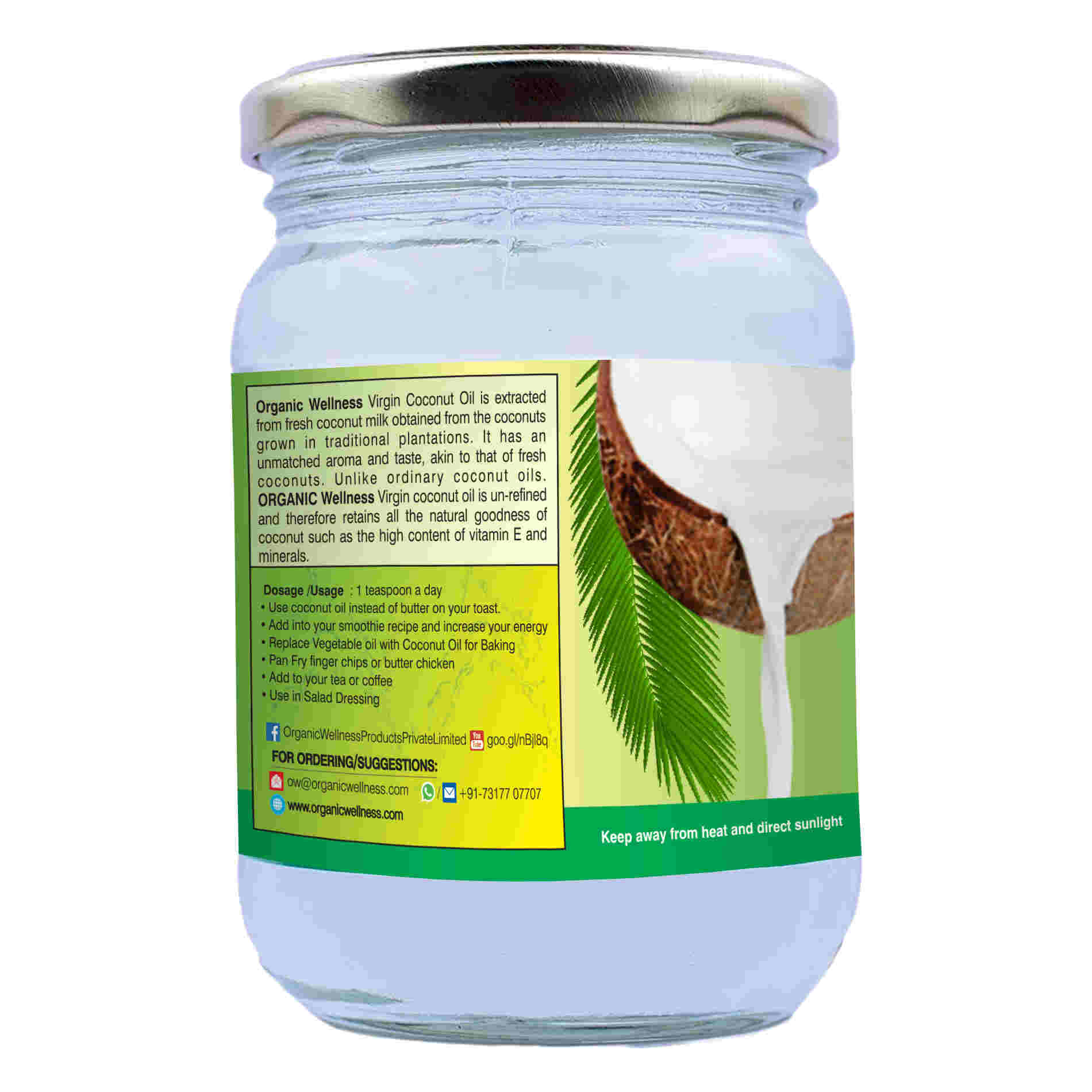 Organic Wellness Virgin Coconut Oil 