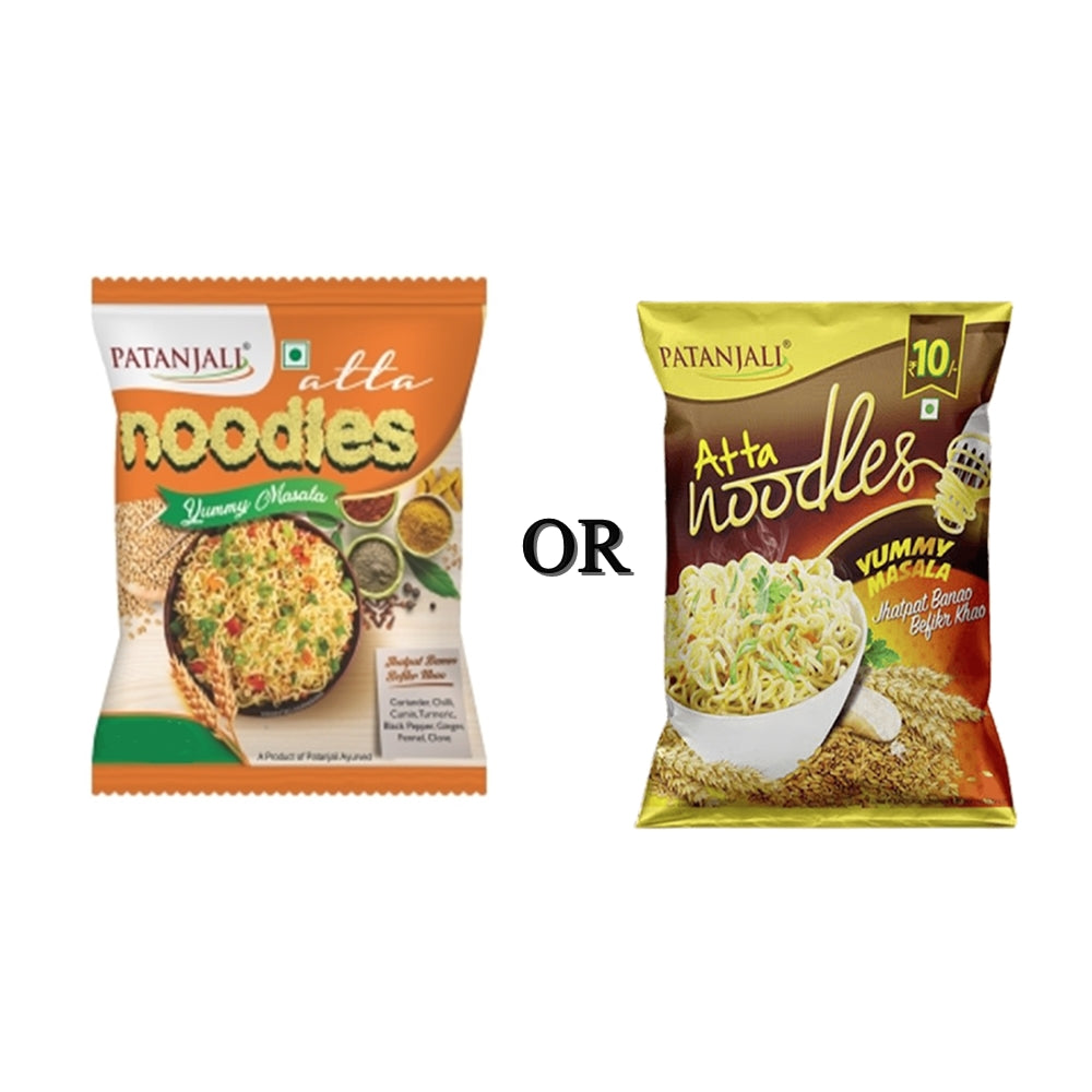 Patanjali Atta Noodles Yummy Masala (Pack of 10) 