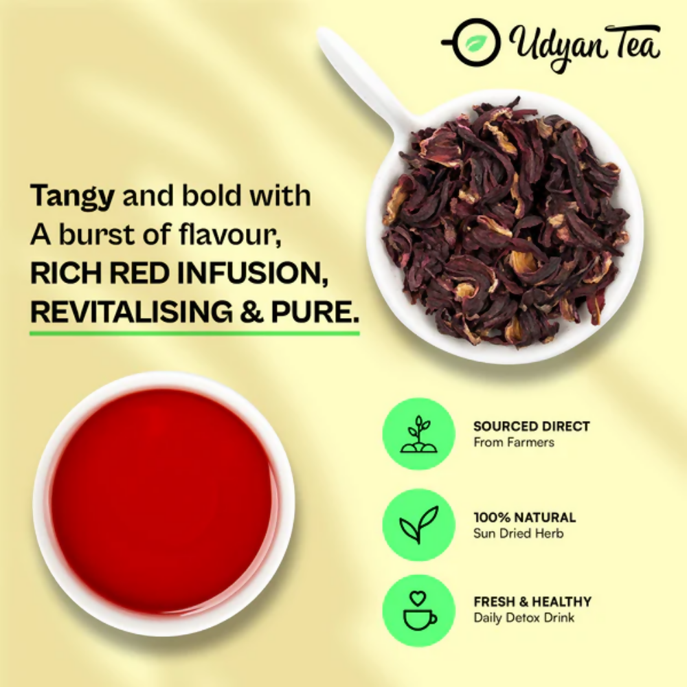 Udyan Tea Hibiscus Pure Herbal Tea  Grab2Buy Udyan Tea Grab2Buy