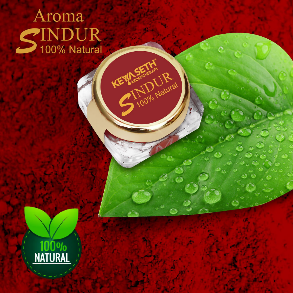 Keya Seth Aromatherapy 100% Natural Maroon Sindoor Powder 