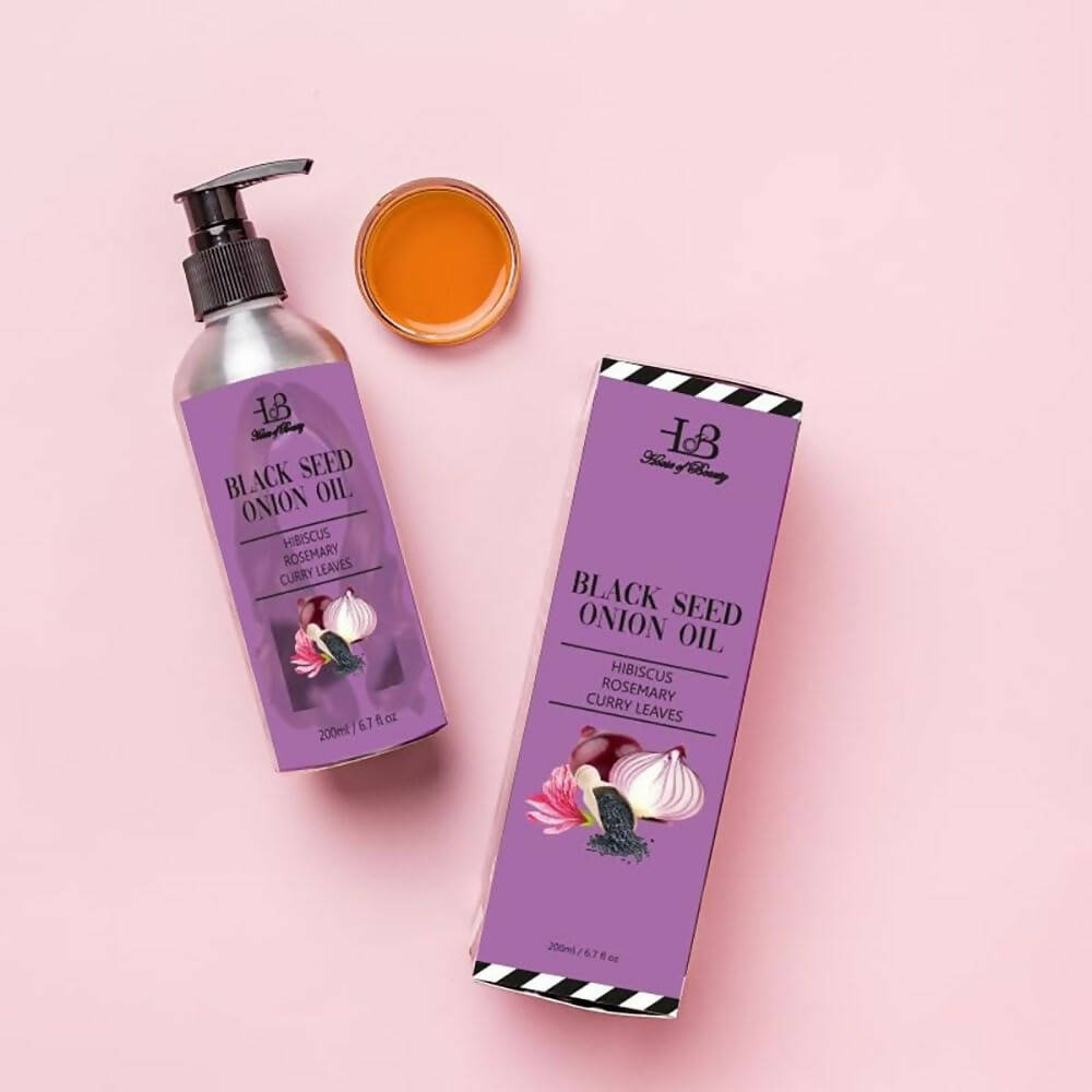 House Of Beauty Black Seed Onion Oil with Hibiscus Hair Oil 