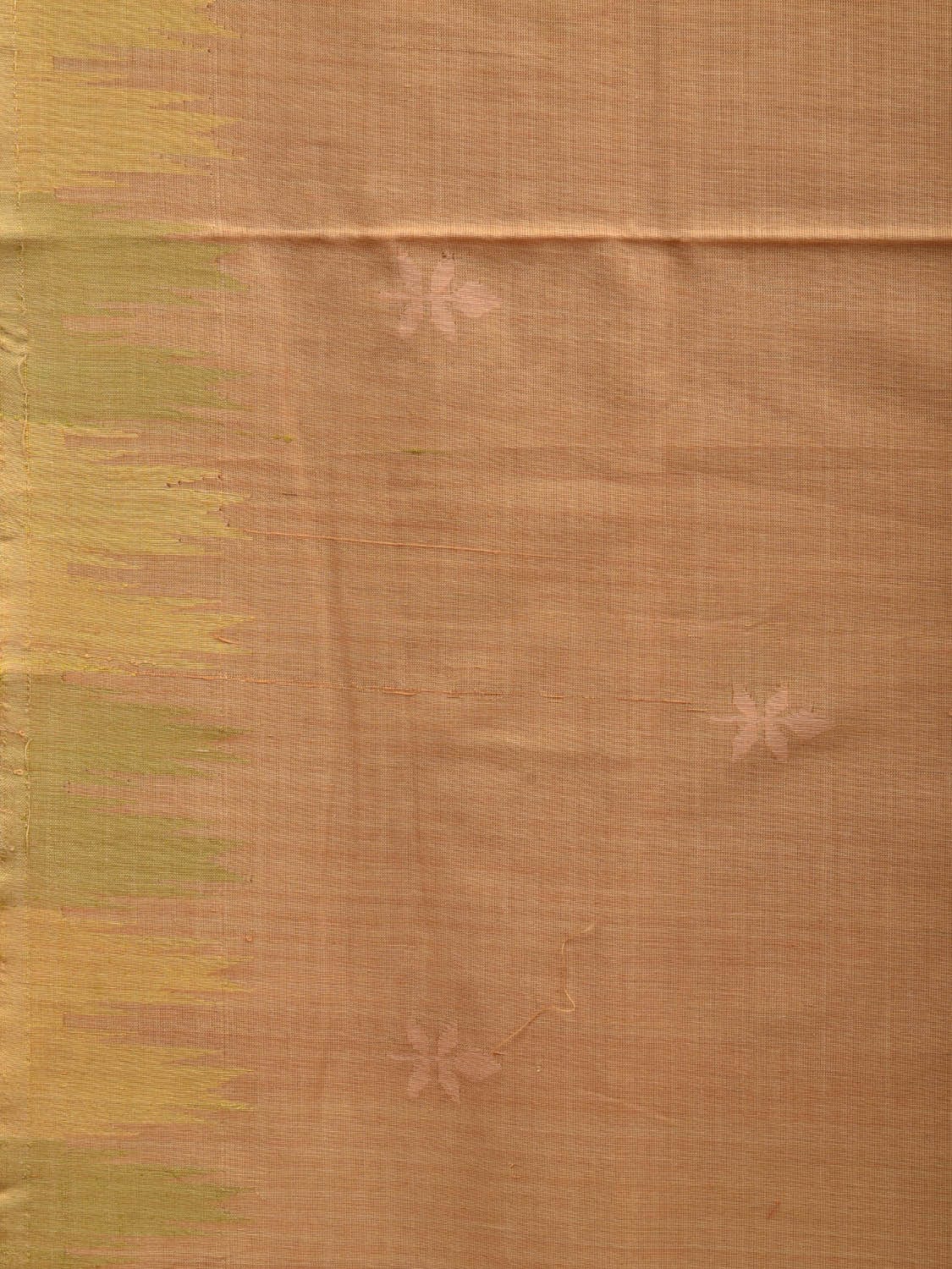 Cream Khadi Cotton Handloom Grab2Buy with Temple Border Design - Global Threads 