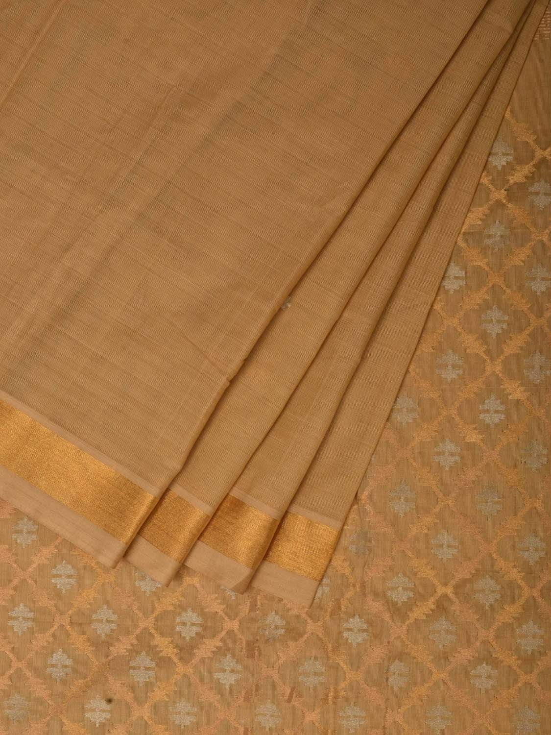 Cream Uppada Cotton Handloom Grab2Buy with Jamdani Pallu Design - Global Threads 