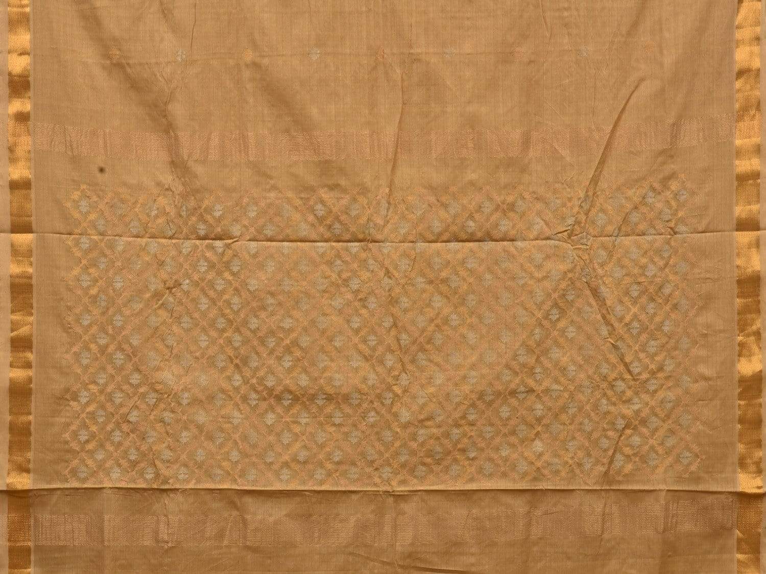 Cream Uppada Cotton Handloom Grab2Buy with Jamdani Pallu Design - Global Threads 