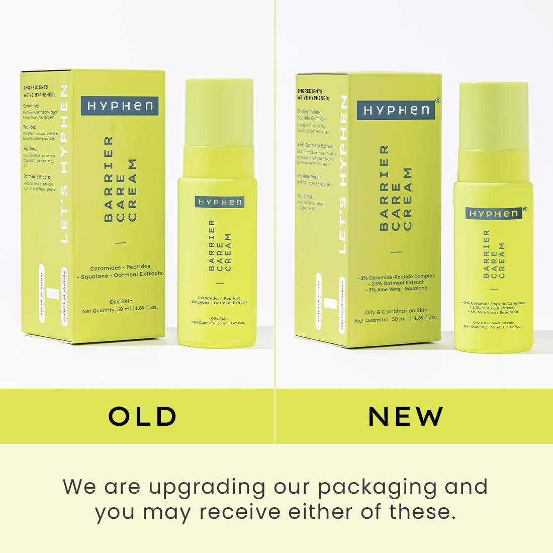 Hyphen By Kriti Sanon Barrier Care Face Cream Moisturizer For Oily & Skin Combination 