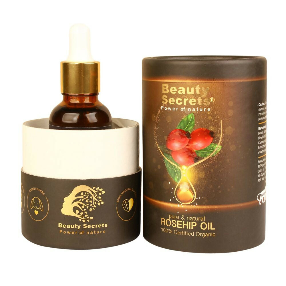 Beauty Secrets Certified Organic Rosehip Oil for Face and Body  Grab2Buy Beauty Secrets Grab2Buy