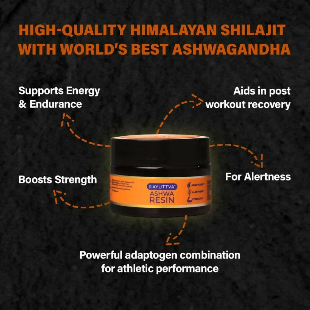 Ayuttva Ashwa Resin With Sj & KSM-66 Ashwagandha 