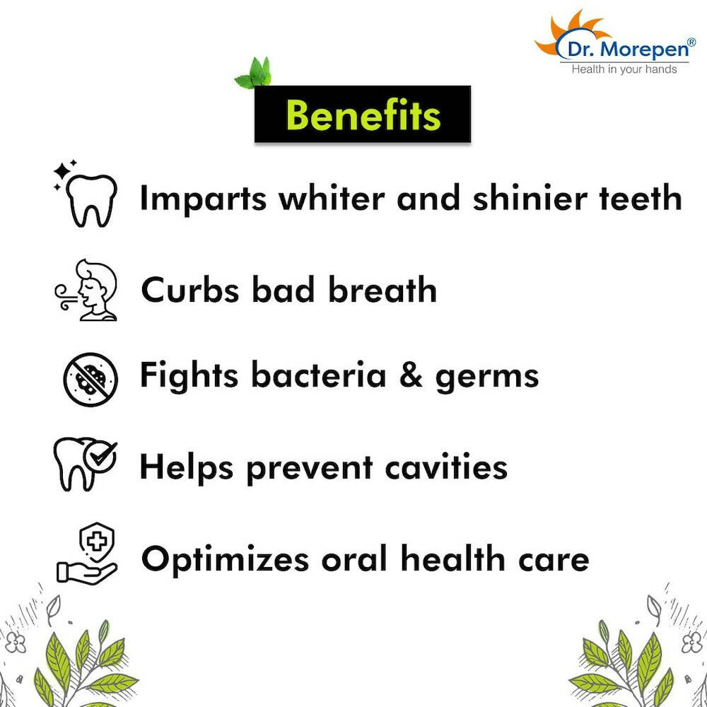 Dr. Morepen Active Smile Charcoal Toothpaste for Teeth Whitening & Bad Breath Removal - Grab2buy